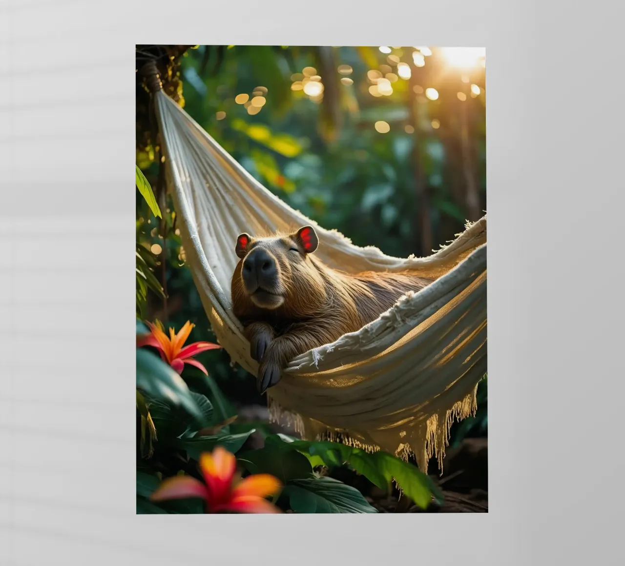 🌿🌺 Capibara | Tutto a tempo debito pellicola backlit da Trinkets NL Design Studio