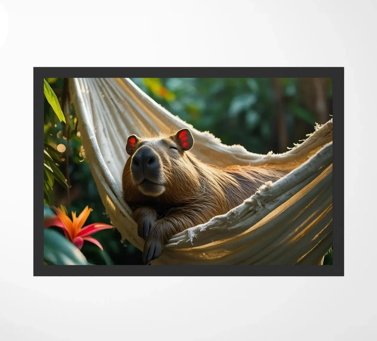 🌿🌺 Capibara | Tutto a tempo debito zerbino da Trinkets NL Design Studio