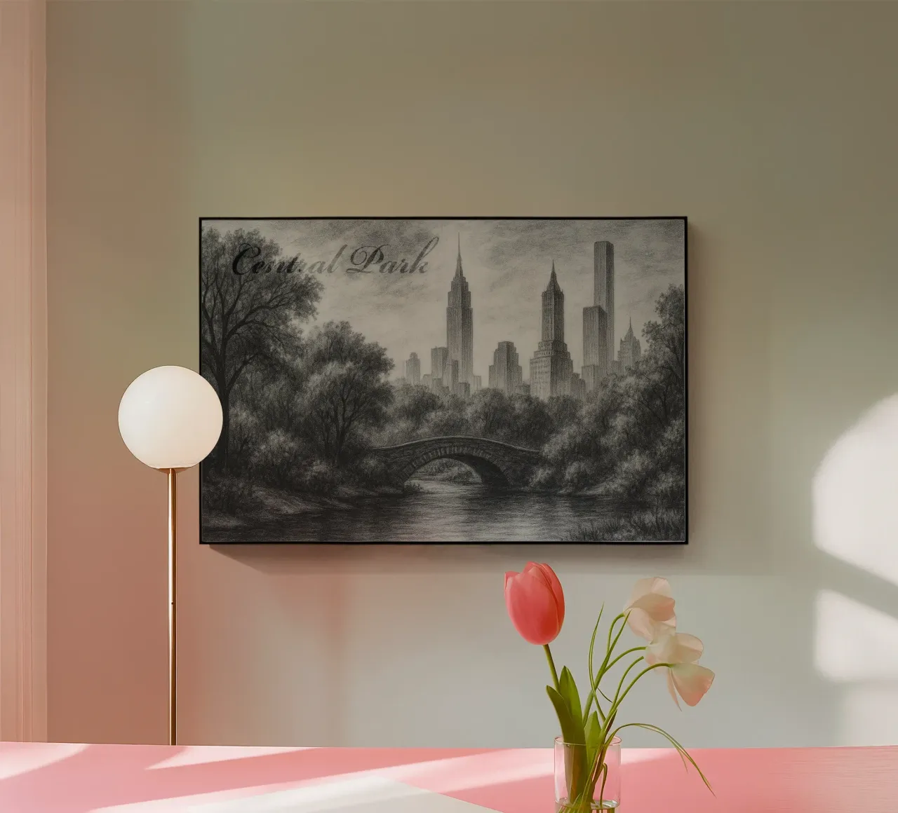 CENTRAL PARK plexiglass da Vintage Van Gogh