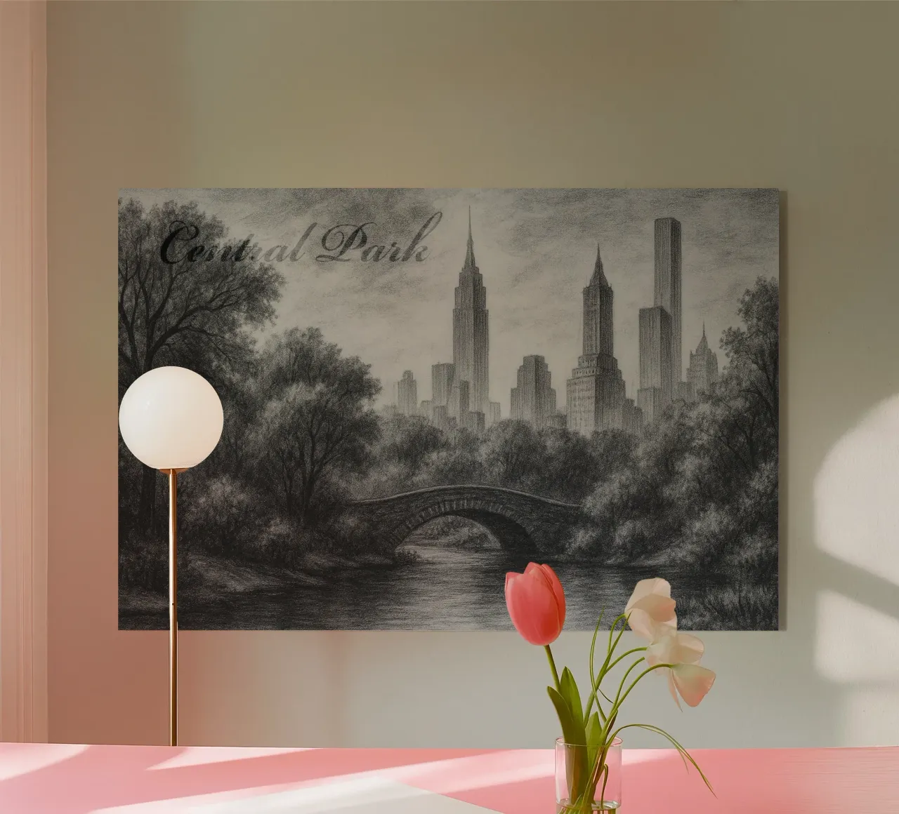 CENTRAL PARK plexiglass da Vintage Van Gogh