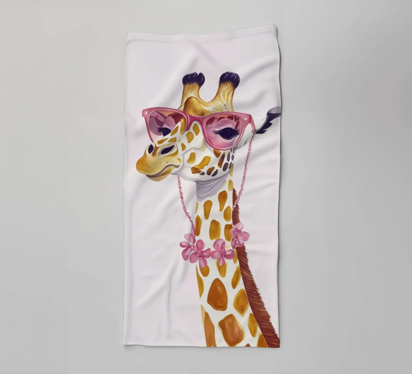 Fancy Giraffe Couture Chic badhanddoek van Andrea Haase Animal Love