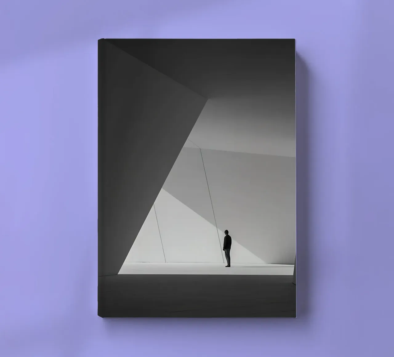 Silhouette lost in modern architecture notebook by Plain Thoughts