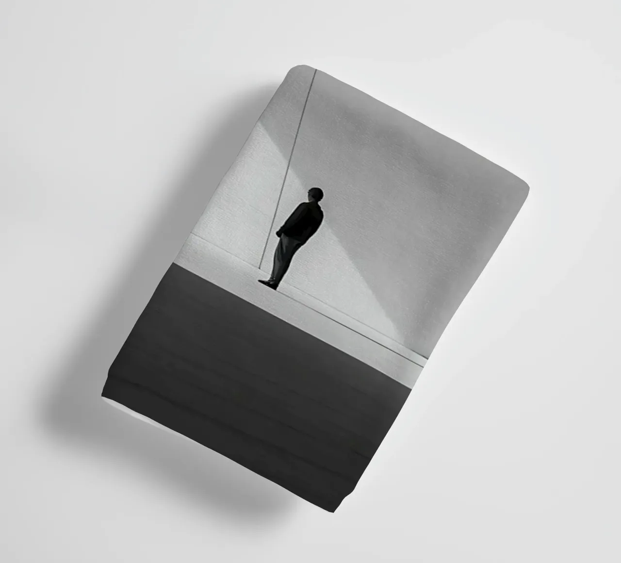 Silhouette lost in modern architecture towel by Plain Thoughts