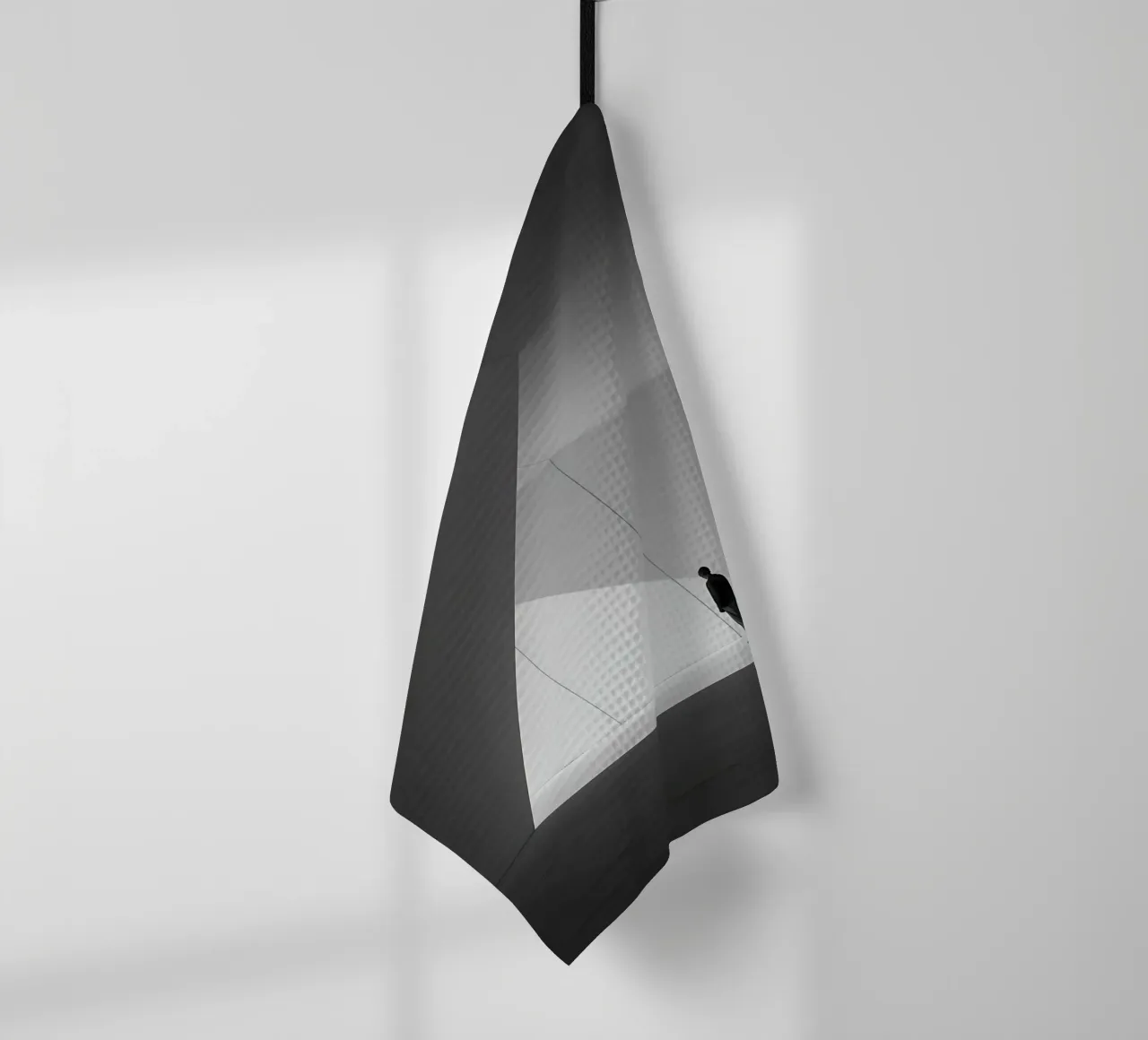 Silhouette perdue dans l’architecture moderne torchon de Plain Thoughts