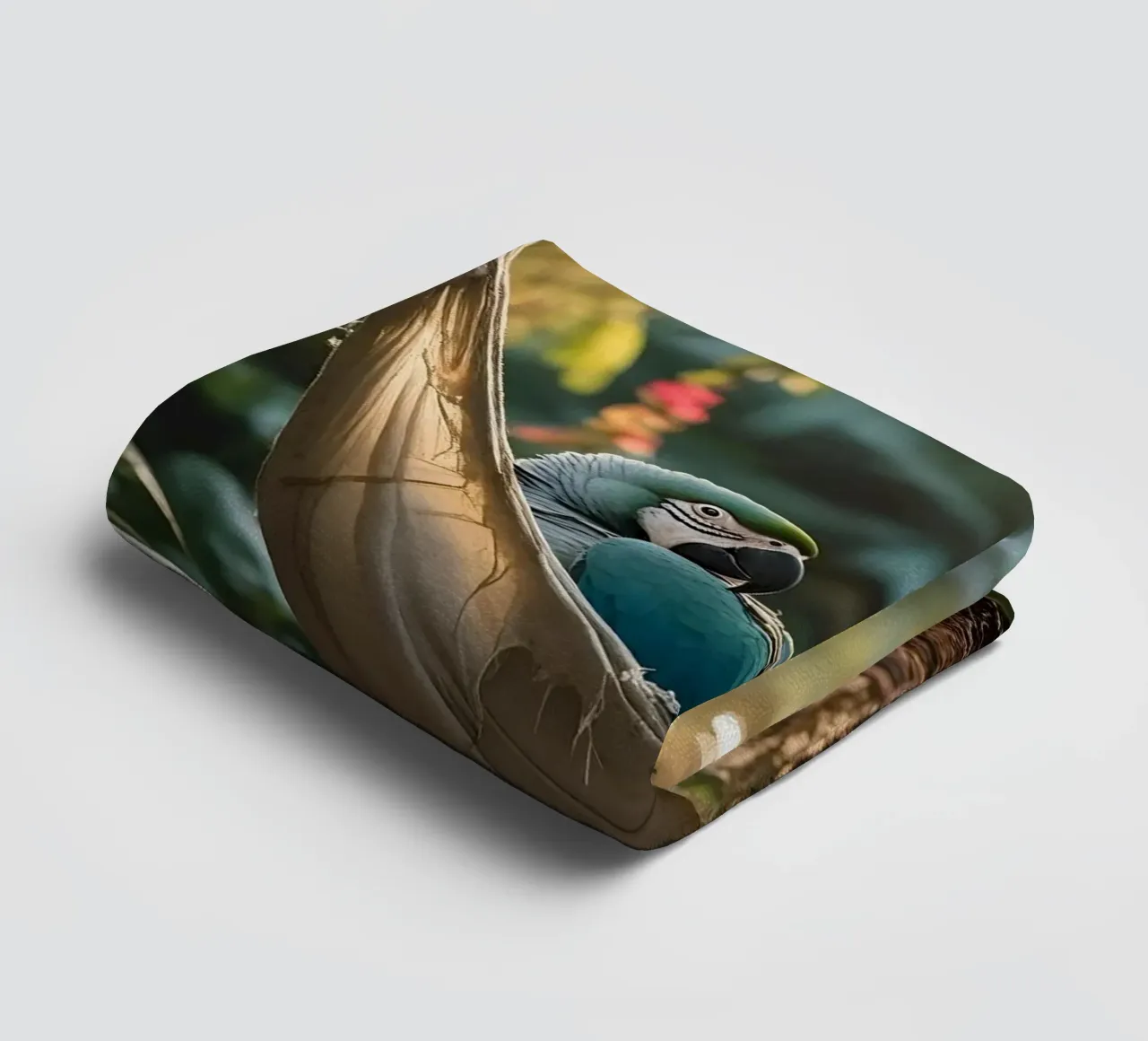 🌿🦜 Ara | Nice and busy... with nothing ;) (2) towel by Trinkets NL Design Studio