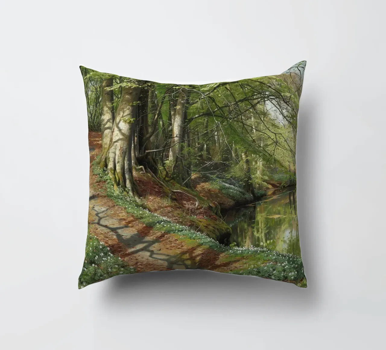 A Spring Day in the Forest cuscino da apoloprints