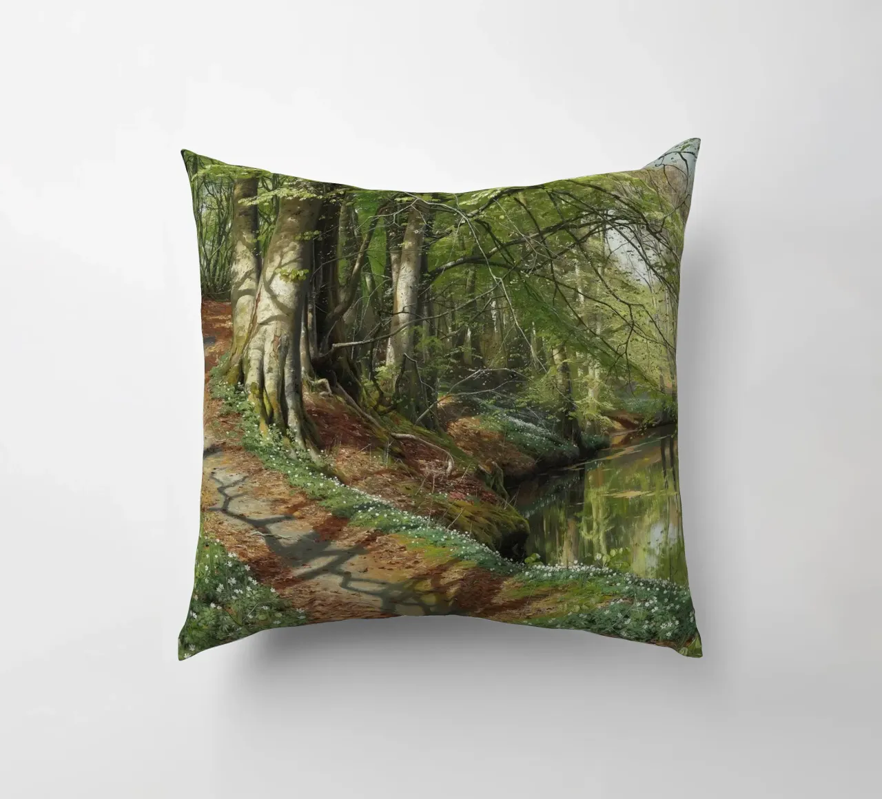 A Spring Day in the Forest cuscino da apoloprints