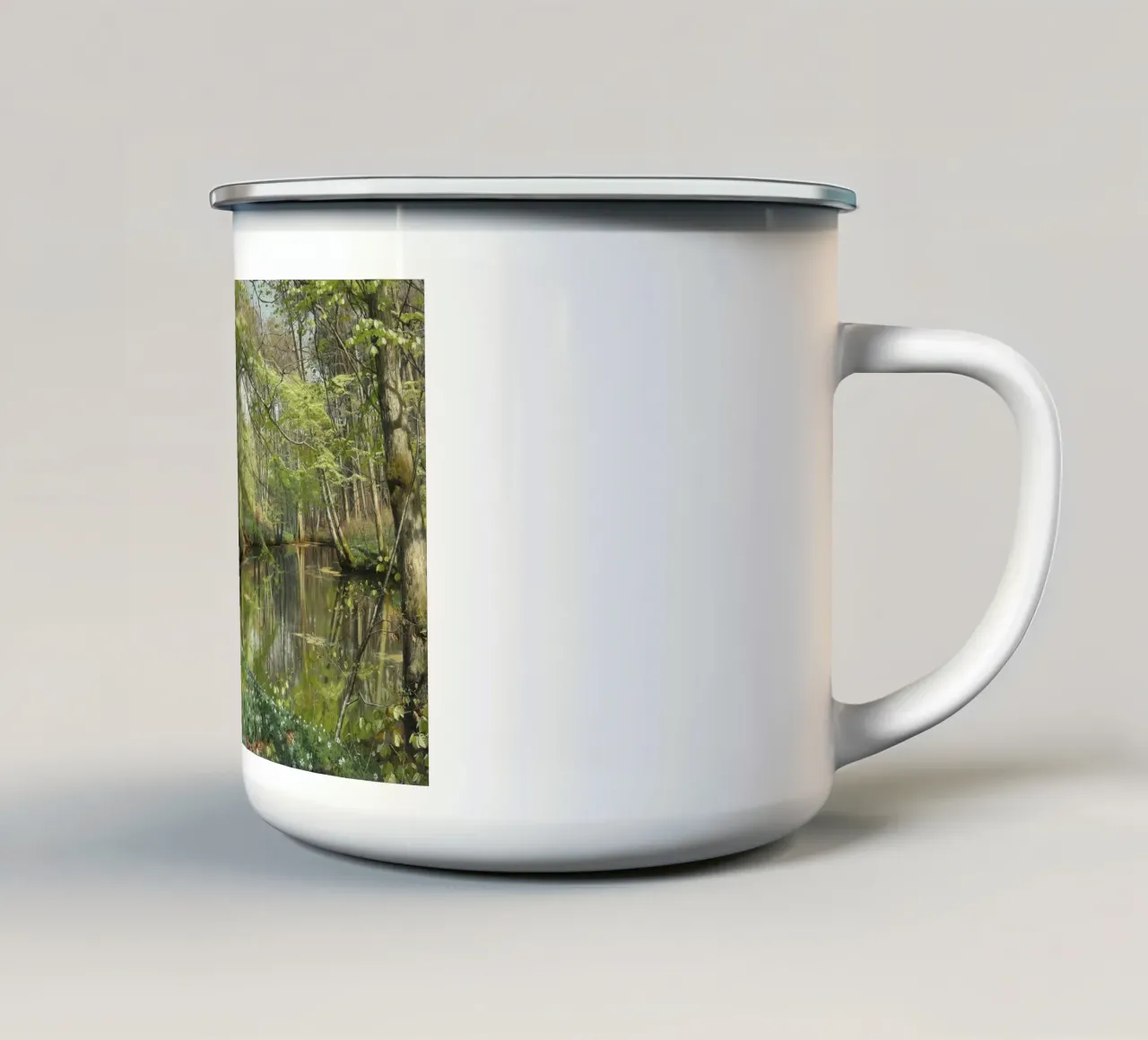 A Spring Day in the Forest tazza in smalto da apoloprints