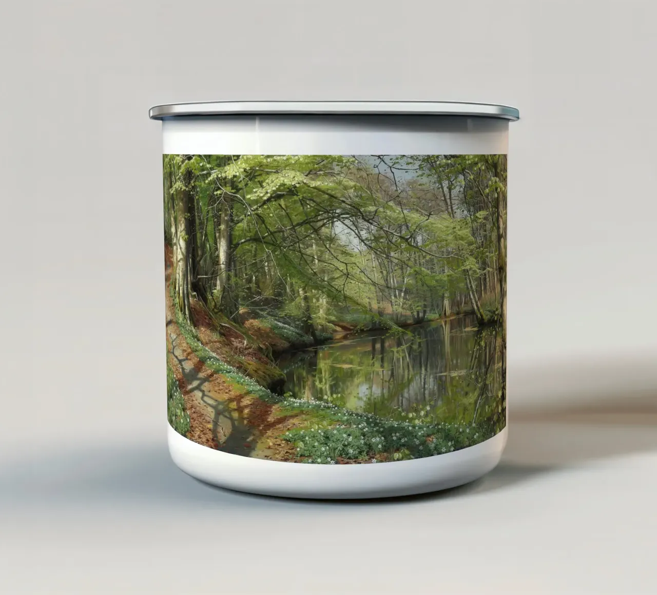 A Spring Day in the Forest tazza in smalto da apoloprints