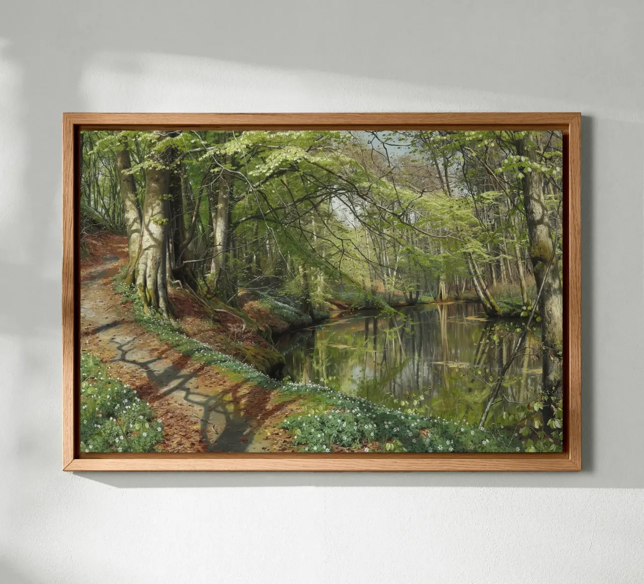 A Spring Day in the Forest tela con Cornice a cassetta da apoloprints