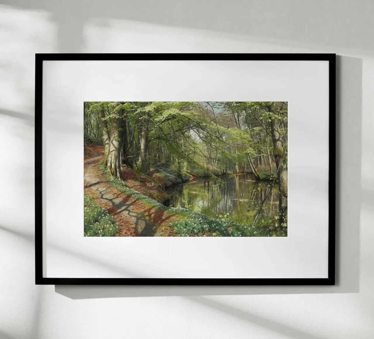 A Spring Day in the Forest poster con telaio in legno da apoloprints