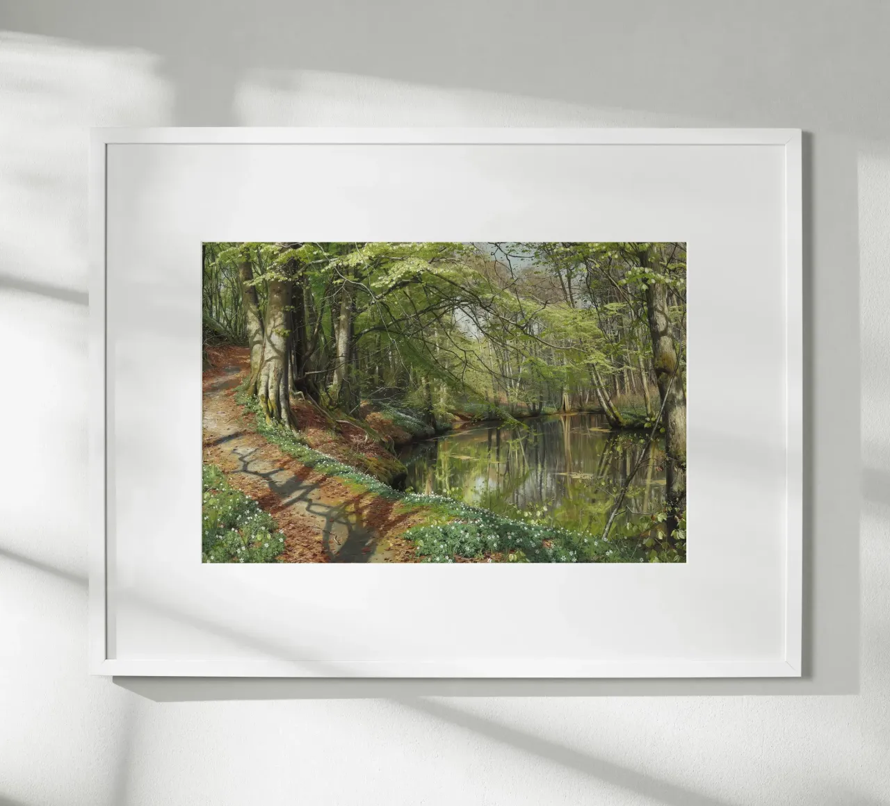 A Spring Day in the Forest poster con telaio in legno da apoloprints
