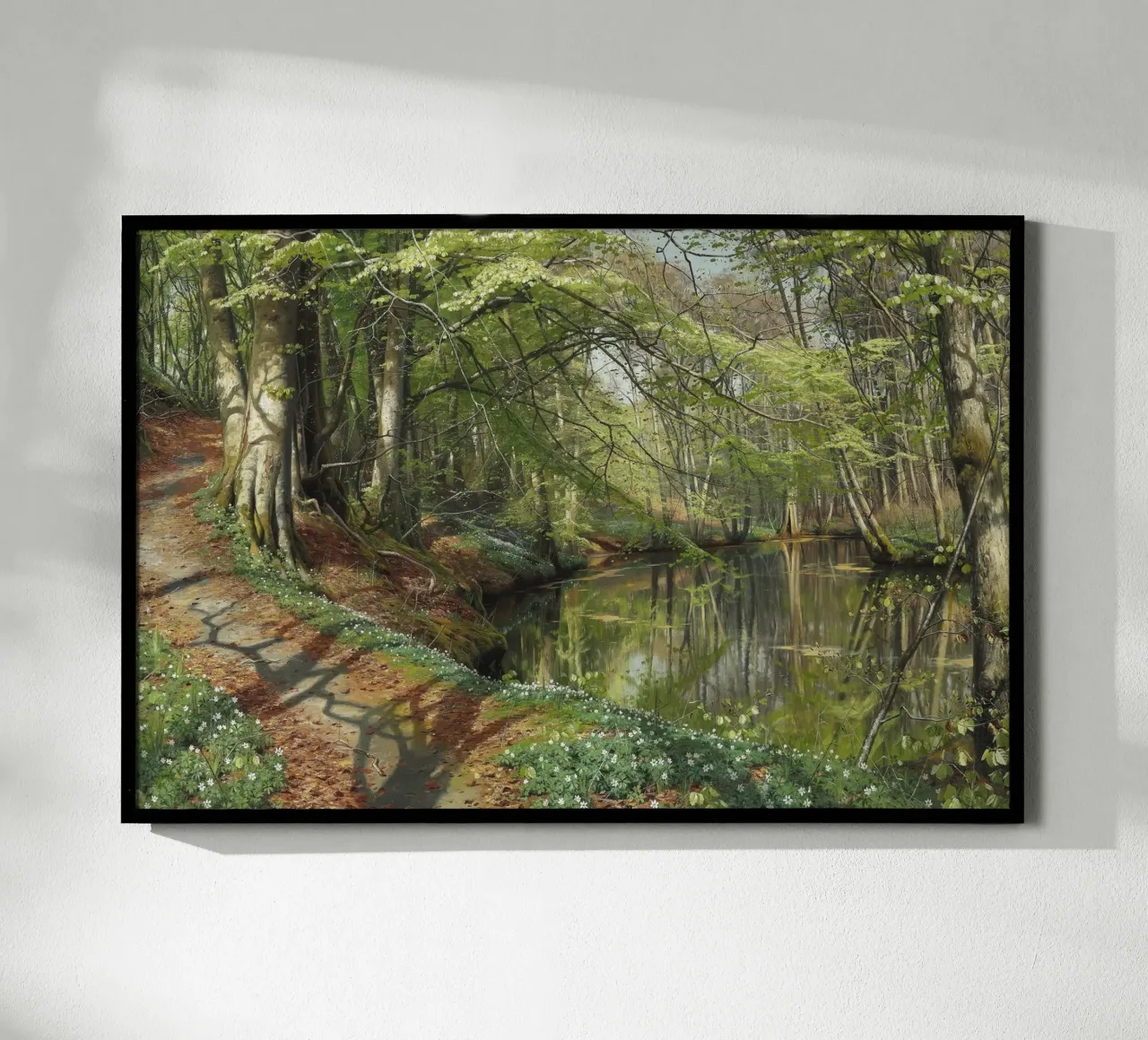 A Spring Day in the Forest poster con telaio in legno da apoloprints