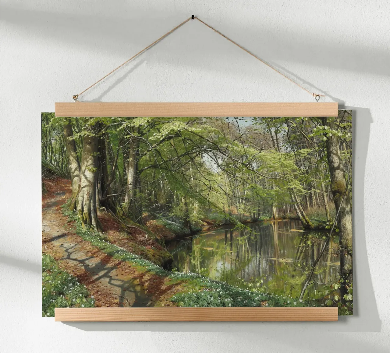 A Spring Day in the Forest poster con telaio in legno da apoloprints