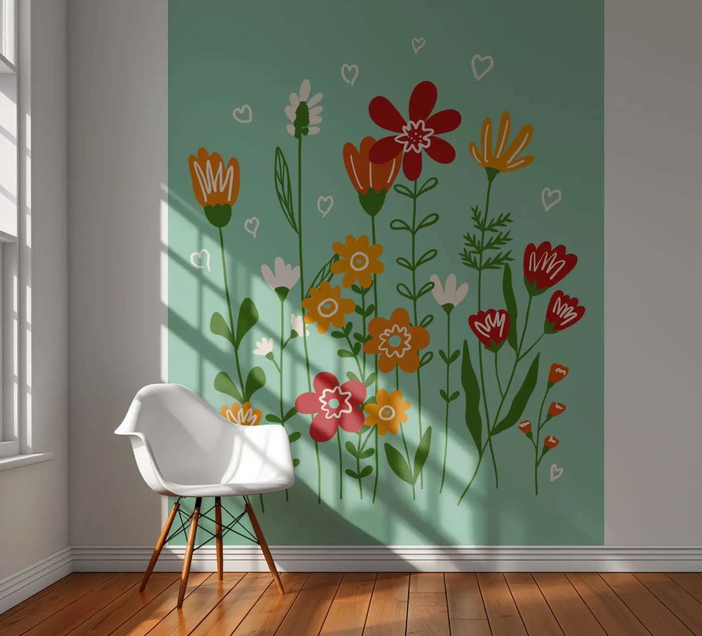 Hello spring fotobehang van TijanaArtStudio88