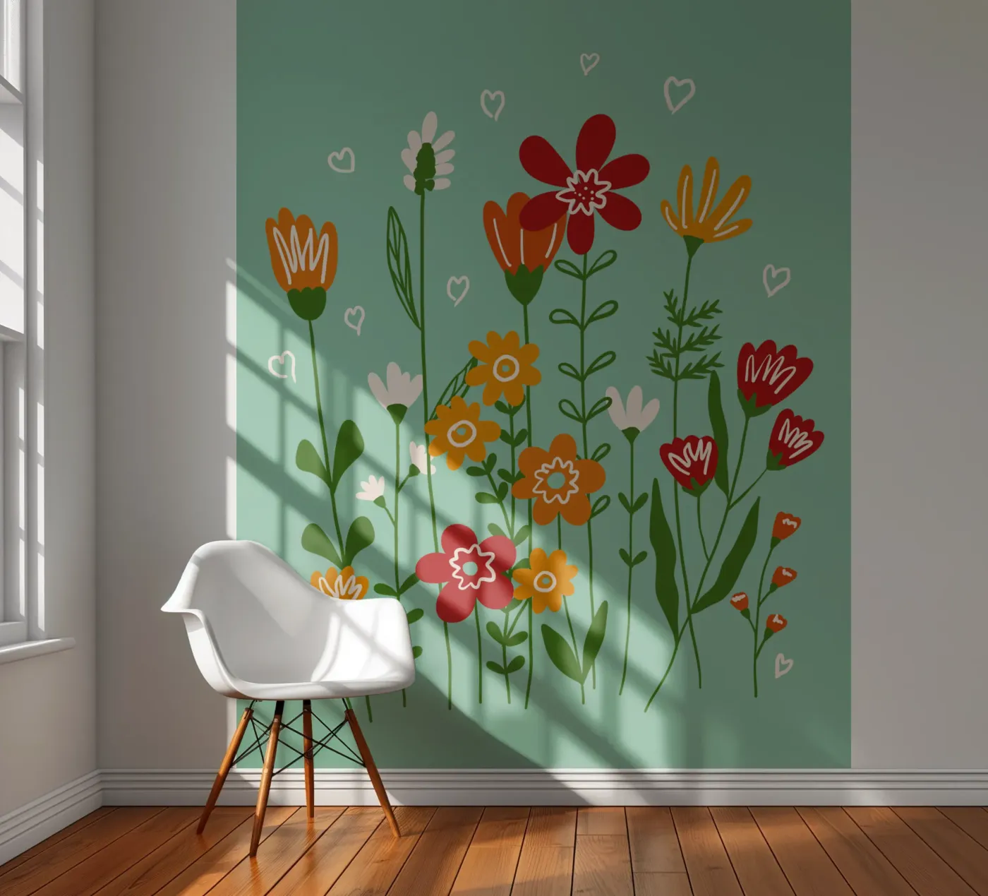 Hello spring fotobehang van TijanaArtStudio88