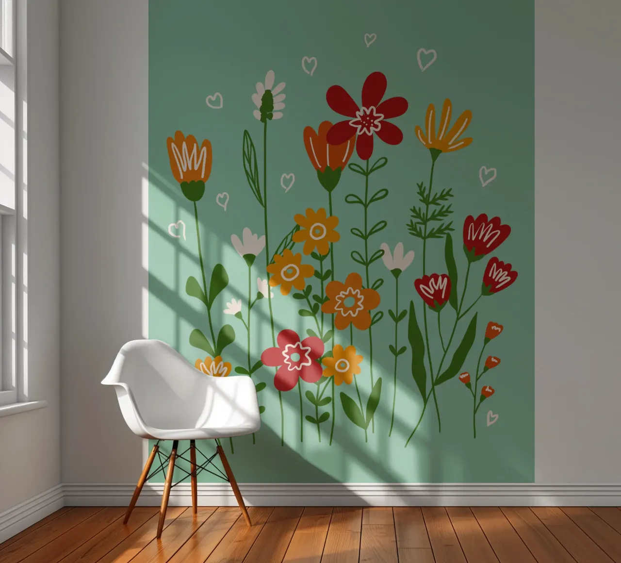 Hello spring fotobehang van TijanaArtStudio88