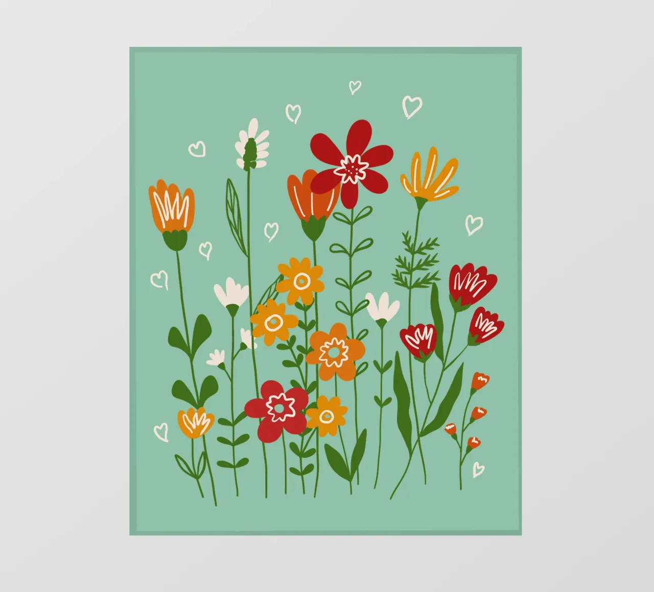 Hello spring fotobehang van TijanaArtStudio88