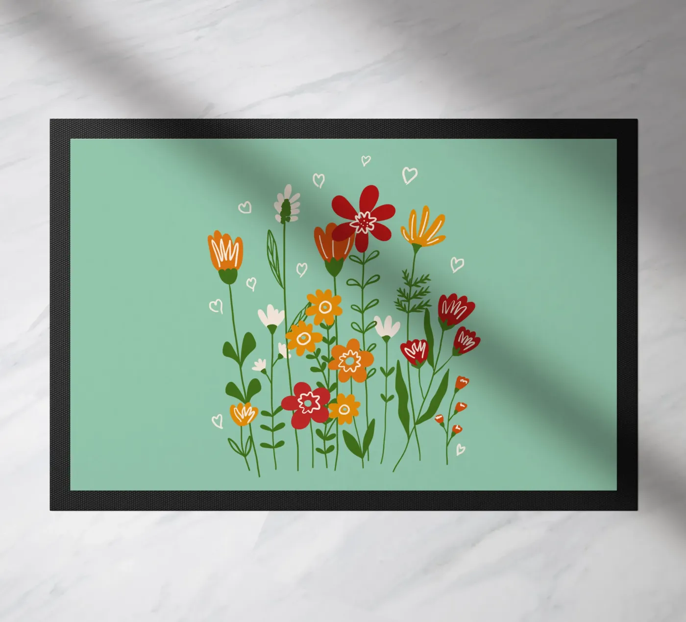 Hello spring Fußmatte von TijanaArtStudio88
