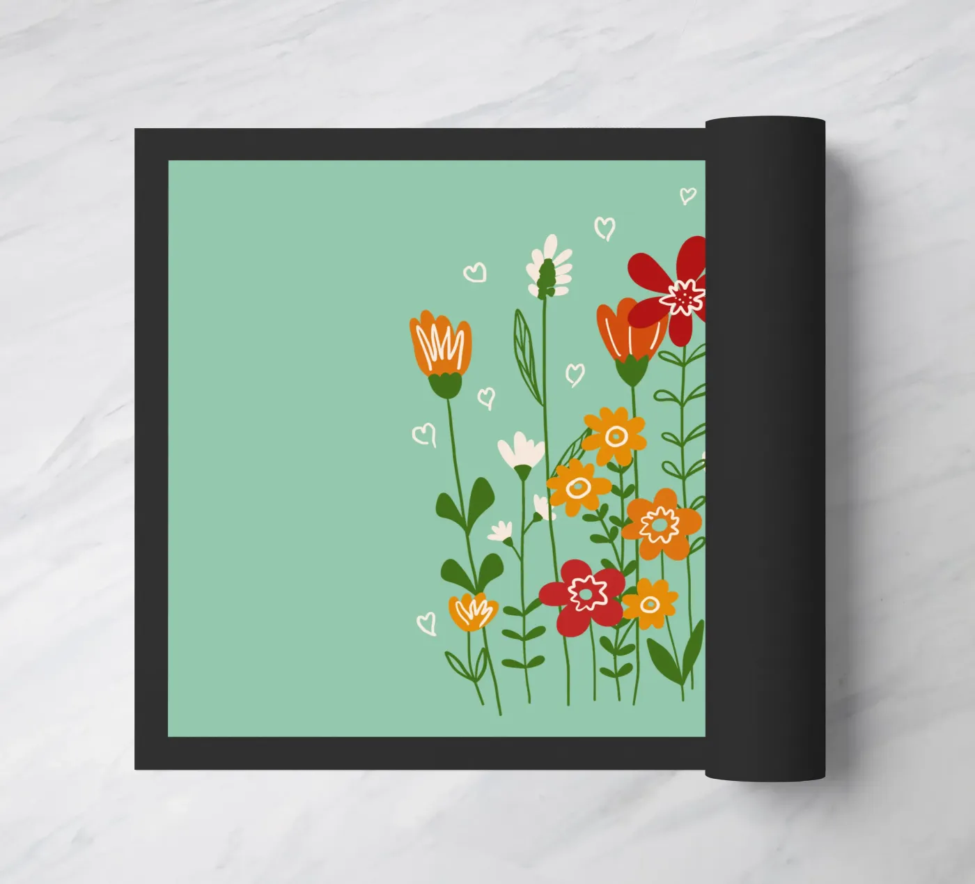 Hello spring Fußmatte von TijanaArtStudio88