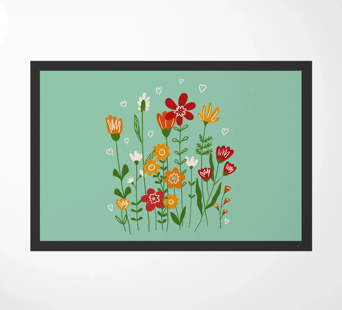Hello spring deurmat van TijanaArtStudio88