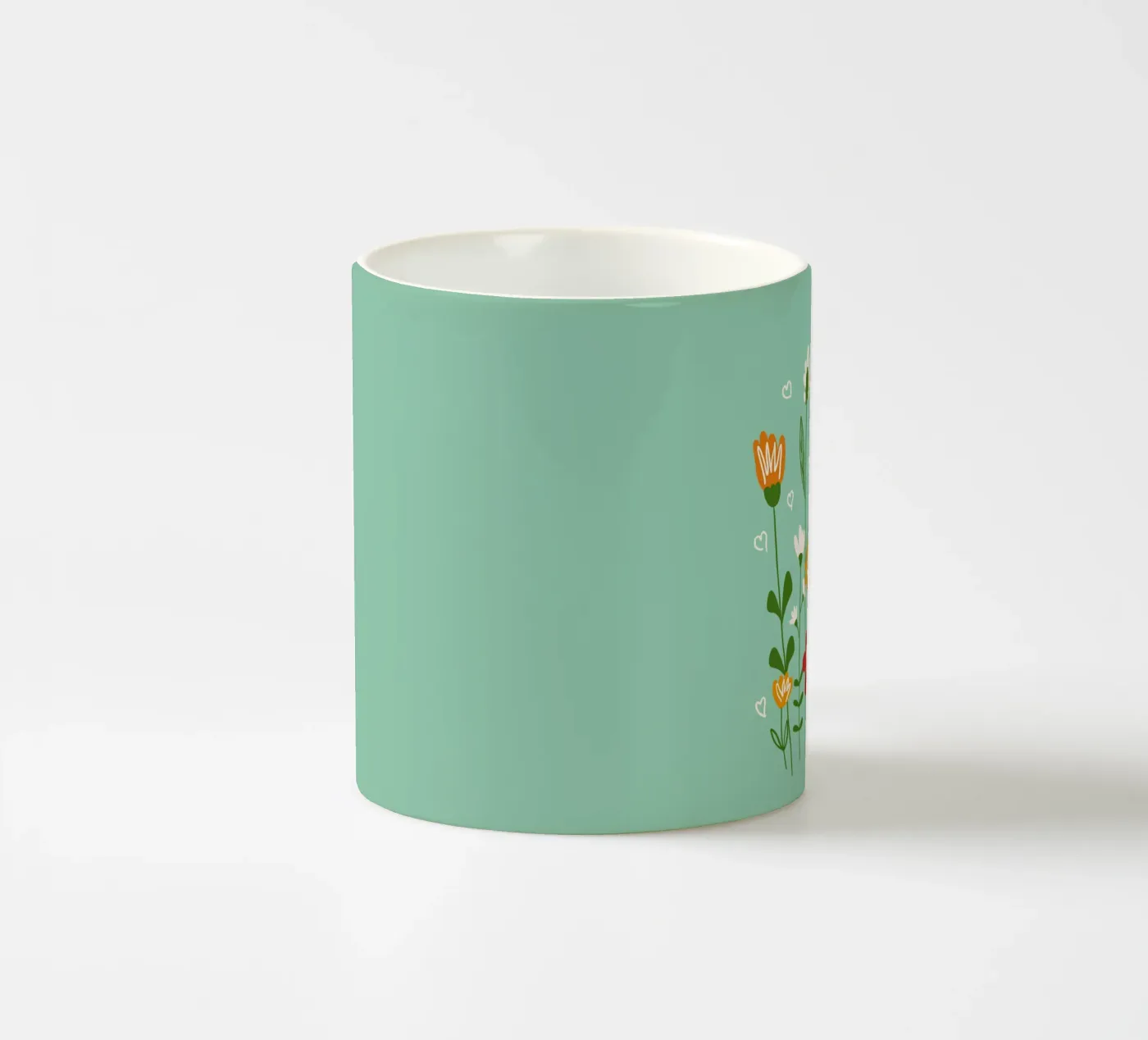 Hello spring ceramic mug by TijanaArtStudio88