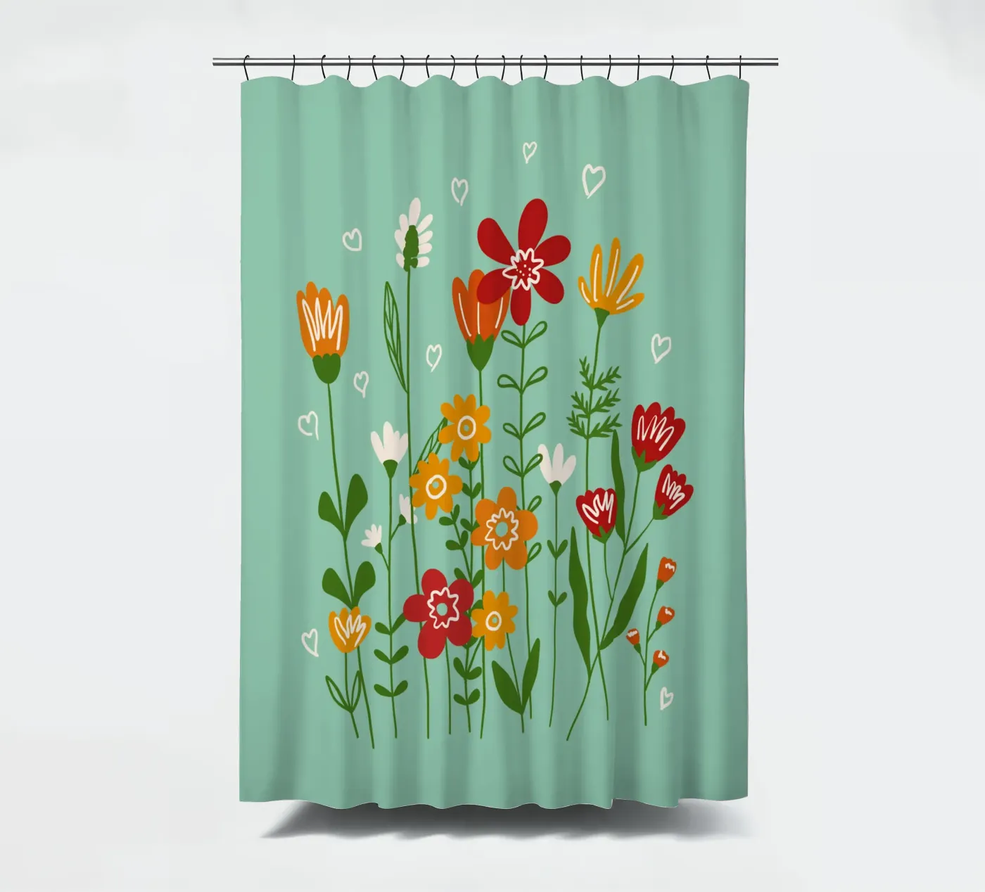 Hello spring Duschvorhang von TijanaArtStudio88