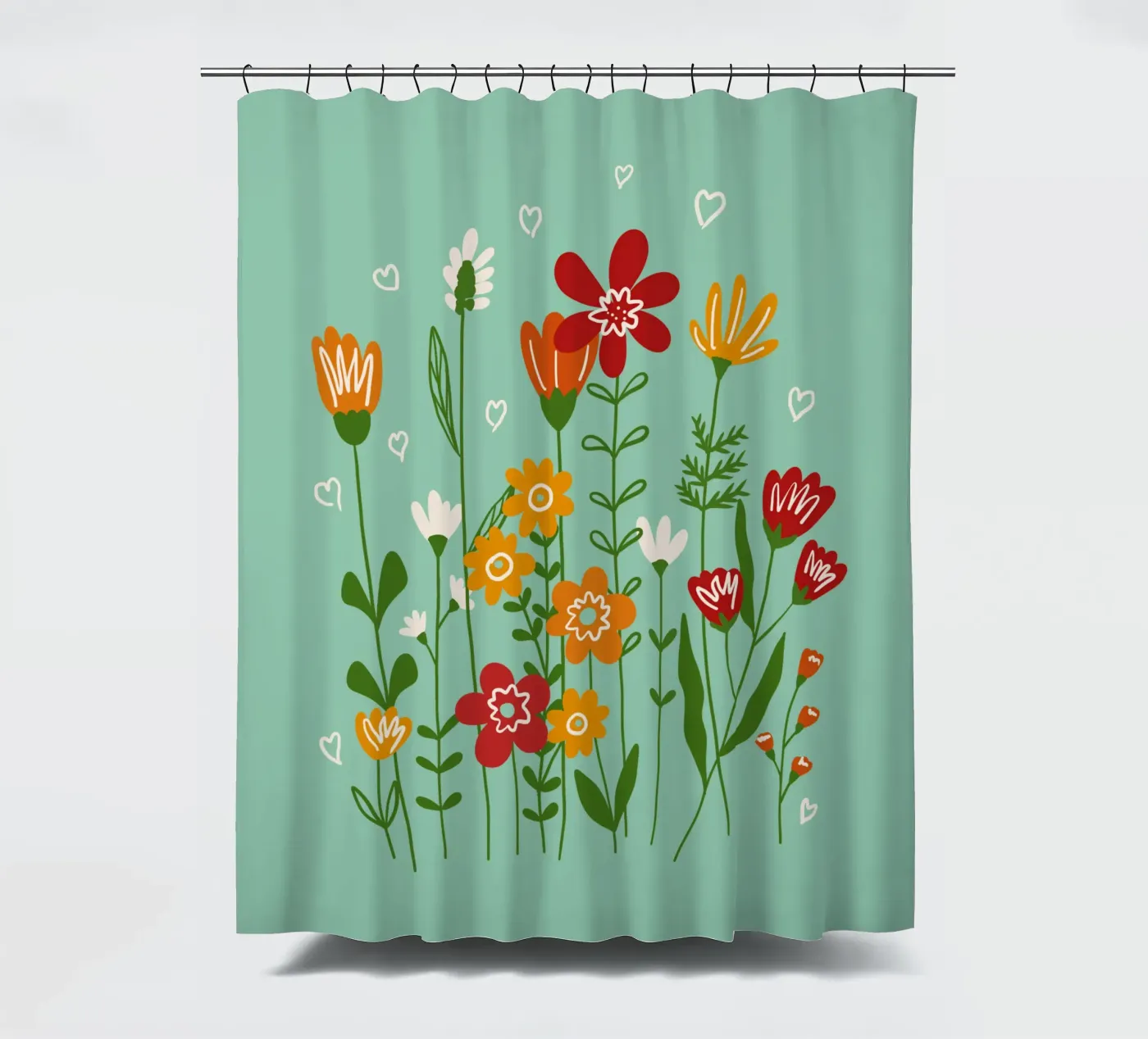Hello spring Duschvorhang von TijanaArtStudio88