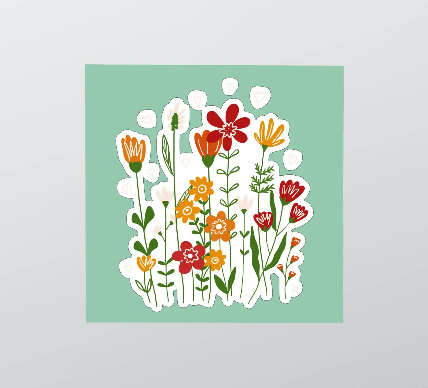 Hello spring sticker by TijanaArtStudio88