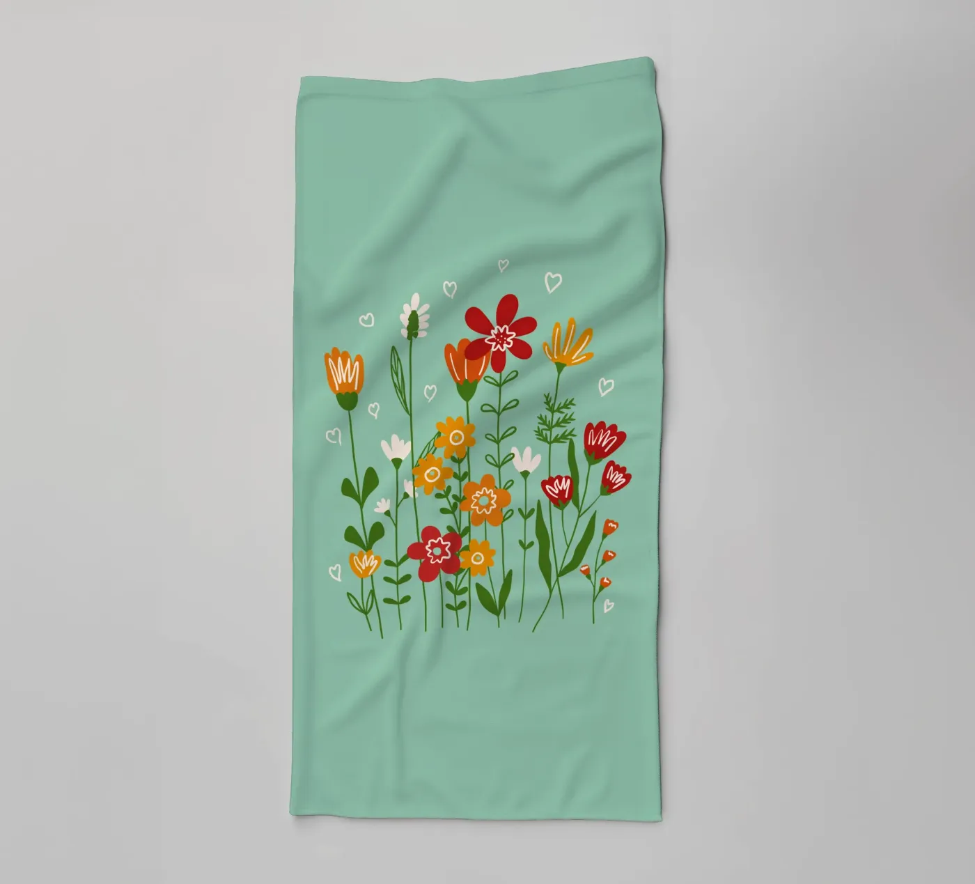 Hello spring towel by TijanaArtStudio88