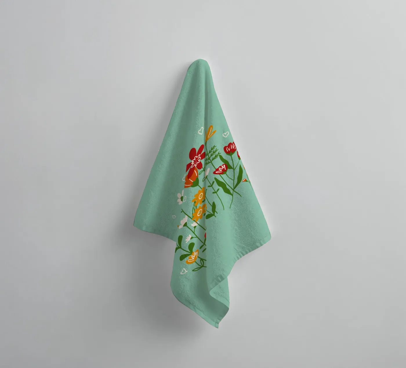 Hello spring towel by TijanaArtStudio88
