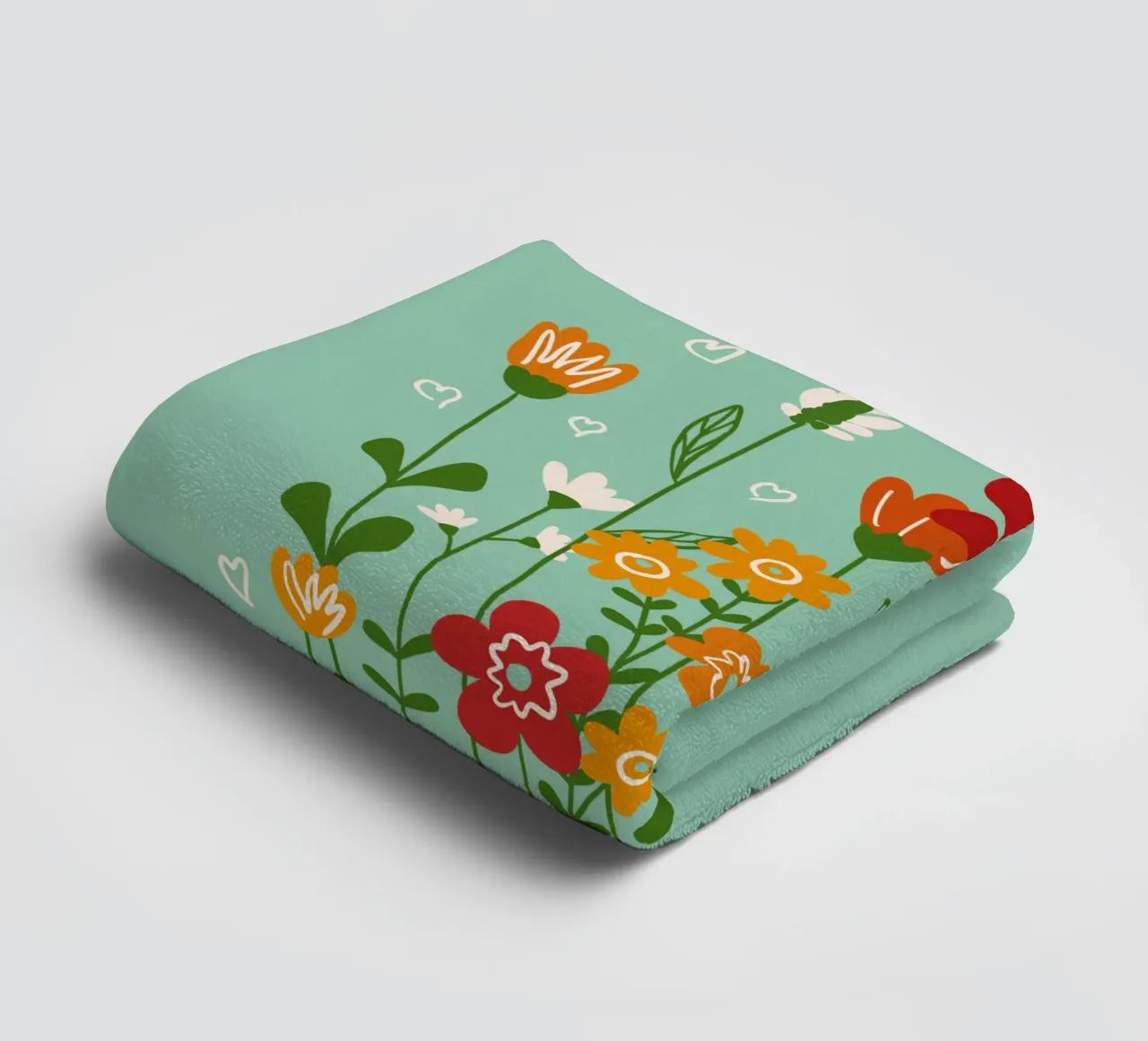 Hello spring badhanddoek van TijanaArtStudio88