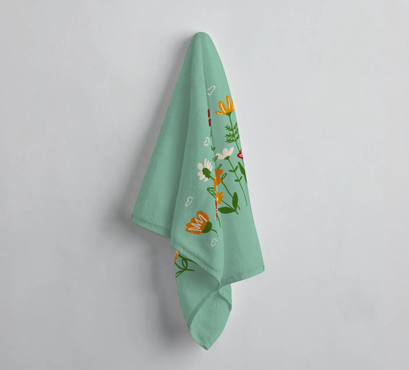 Hello spring towel by TijanaArtStudio88