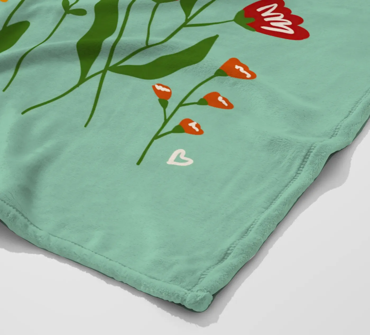 Hello spring Fleecedecke von TijanaArtStudio88