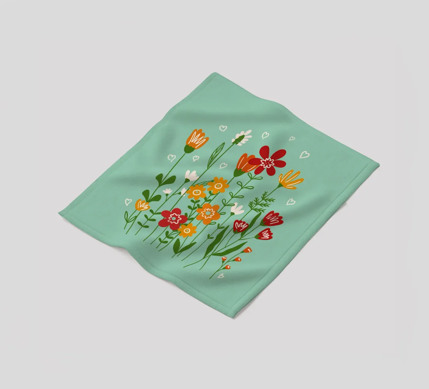 Hello spring fleecedeken van TijanaArtStudio88