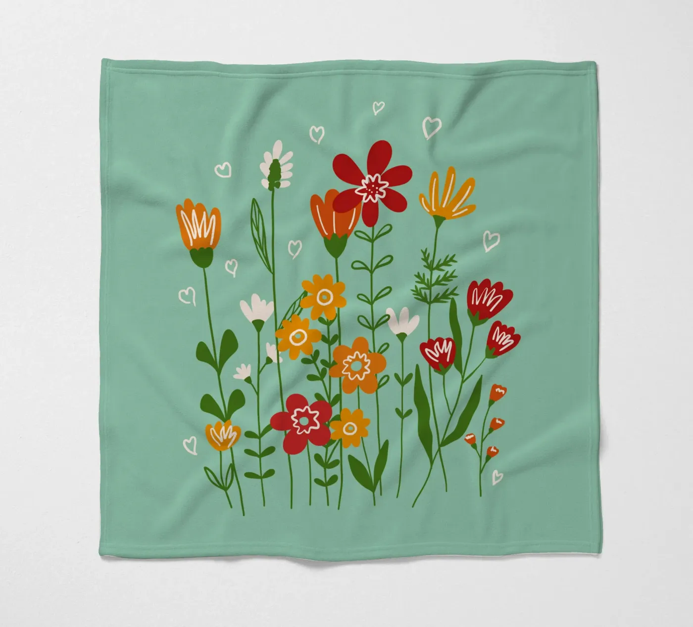 Hello spring fleecedeken van TijanaArtStudio88