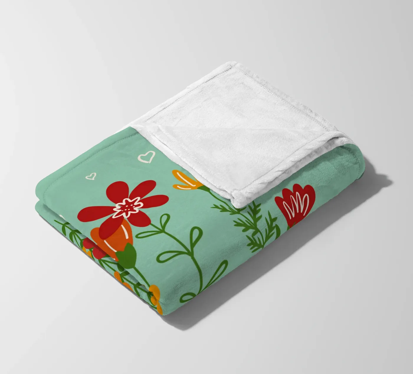 Hello spring Fleecedecke von TijanaArtStudio88