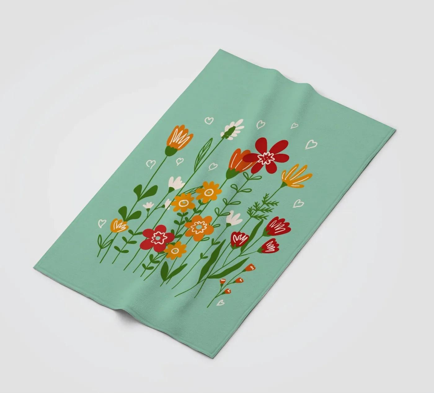 Hello spring fleecedeken van TijanaArtStudio88