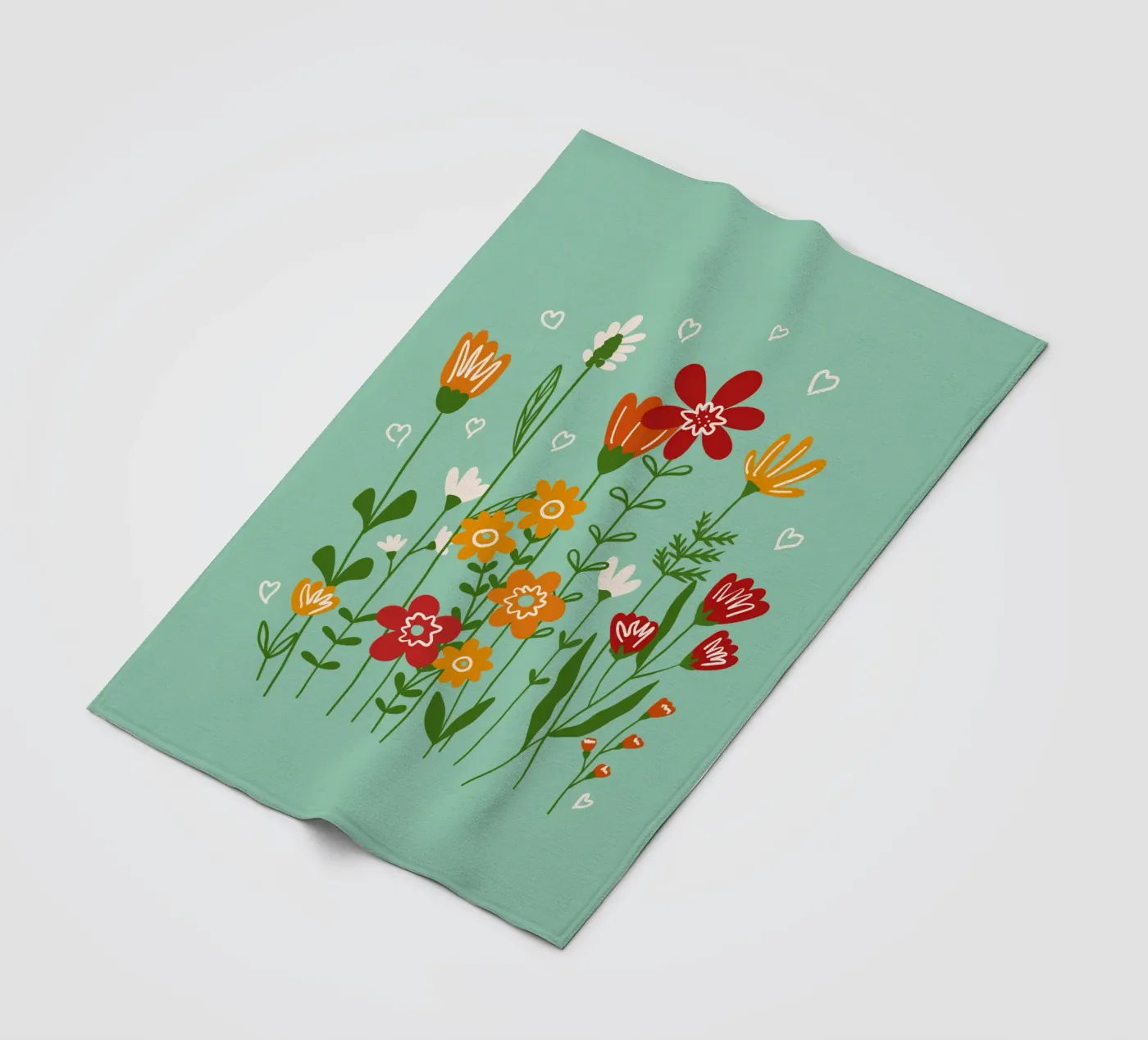 Hello spring Fleecedecke von TijanaArtStudio88