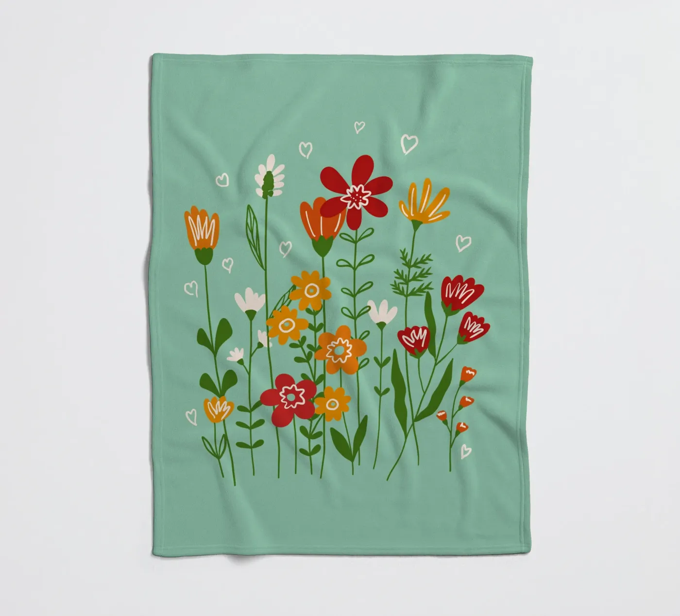 Hello spring fleecedeken van TijanaArtStudio88