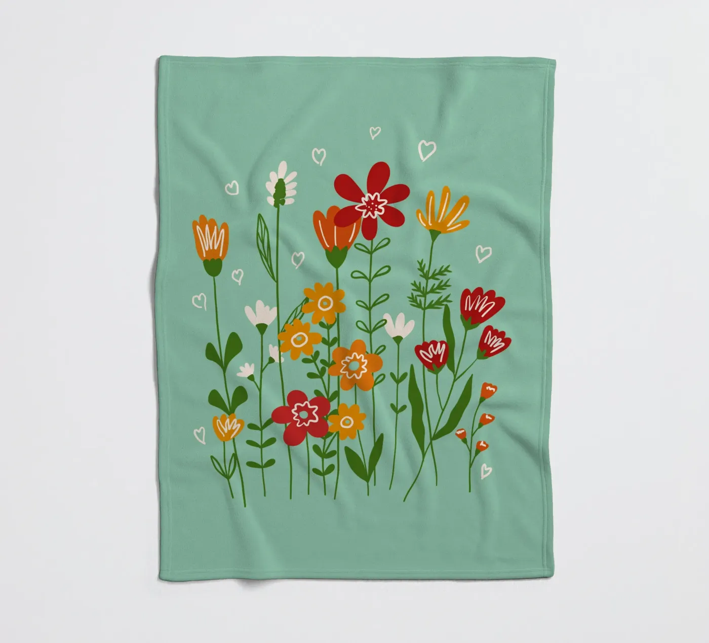 Hello spring Fleecedecke von TijanaArtStudio88