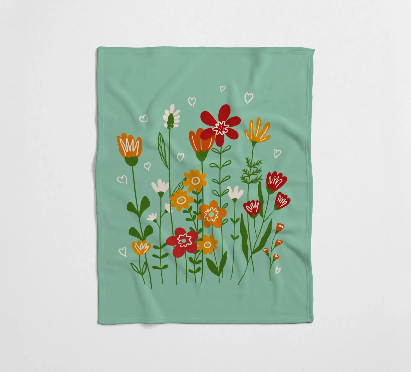 Hello spring fleecedeken van TijanaArtStudio88
