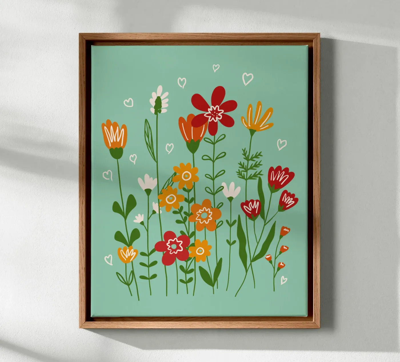 Hello spring canvas van TijanaArtStudio88