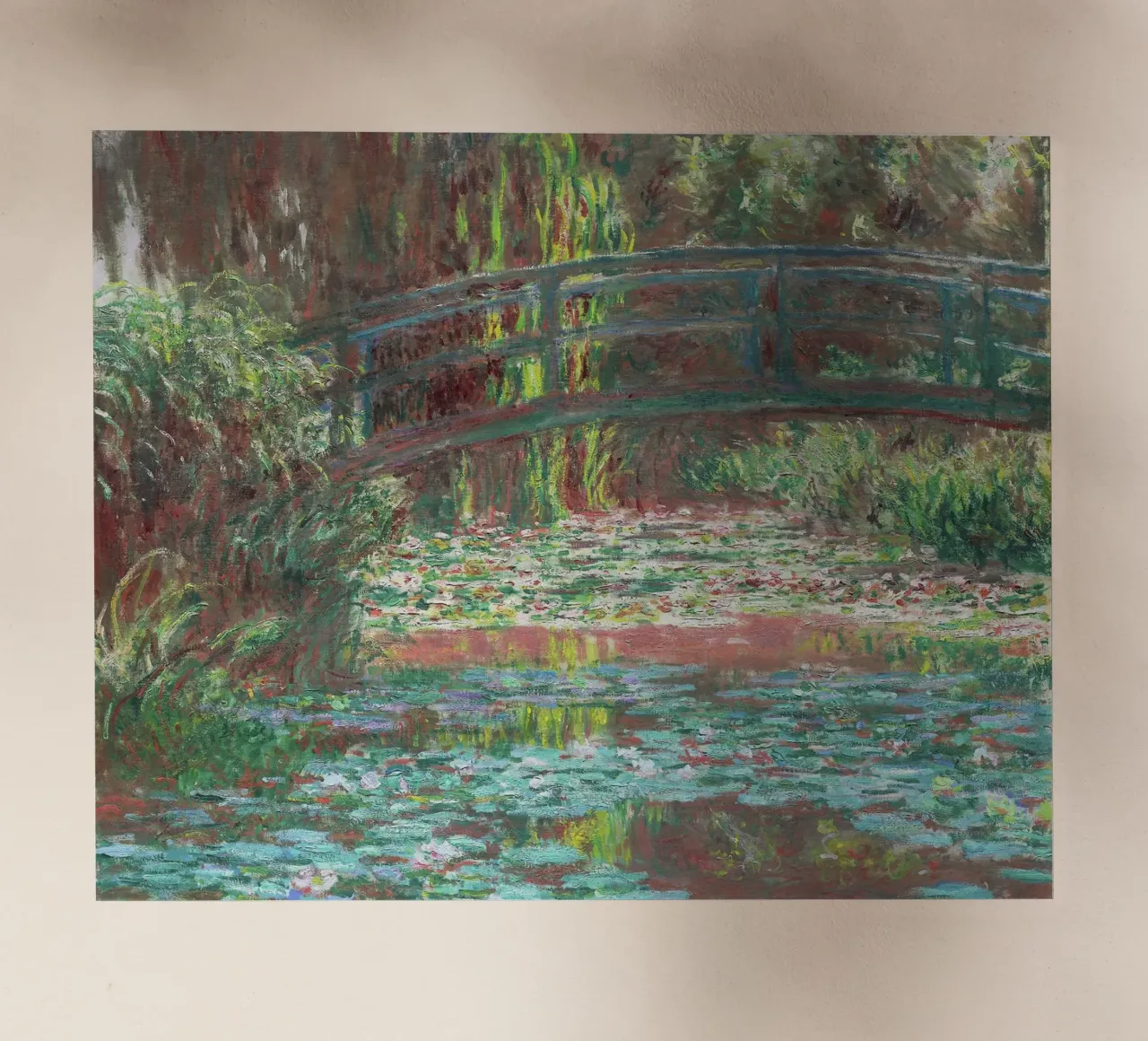 Claude Monet - Stagno di ninfee (1900) pellicola backlit da Venus Art