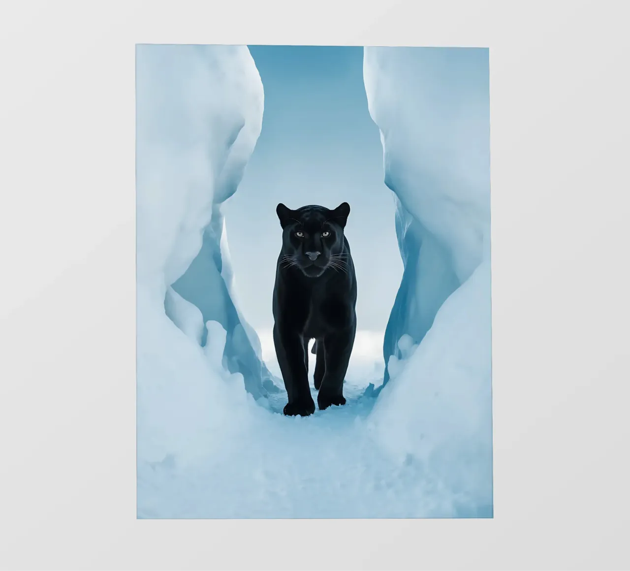 Pantera nera nel ghiaccio pellicola backlit da Plain Thoughts