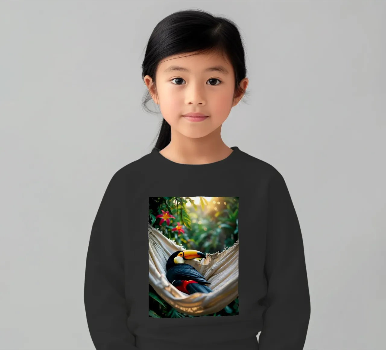 ๐ฟ๐บ Toucan | Chillin' in full swing (1) felpa bambino da Trinkets NL Design Studio