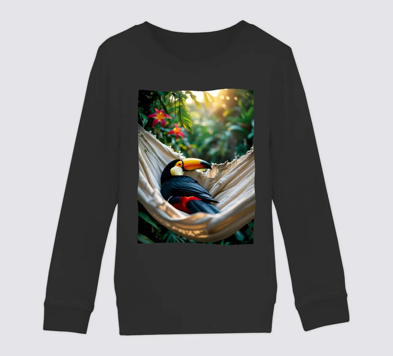 ๐ฟ๐บ Toucan | Chillin' in full swing (1) felpa bambino da Trinkets NL Design Studio