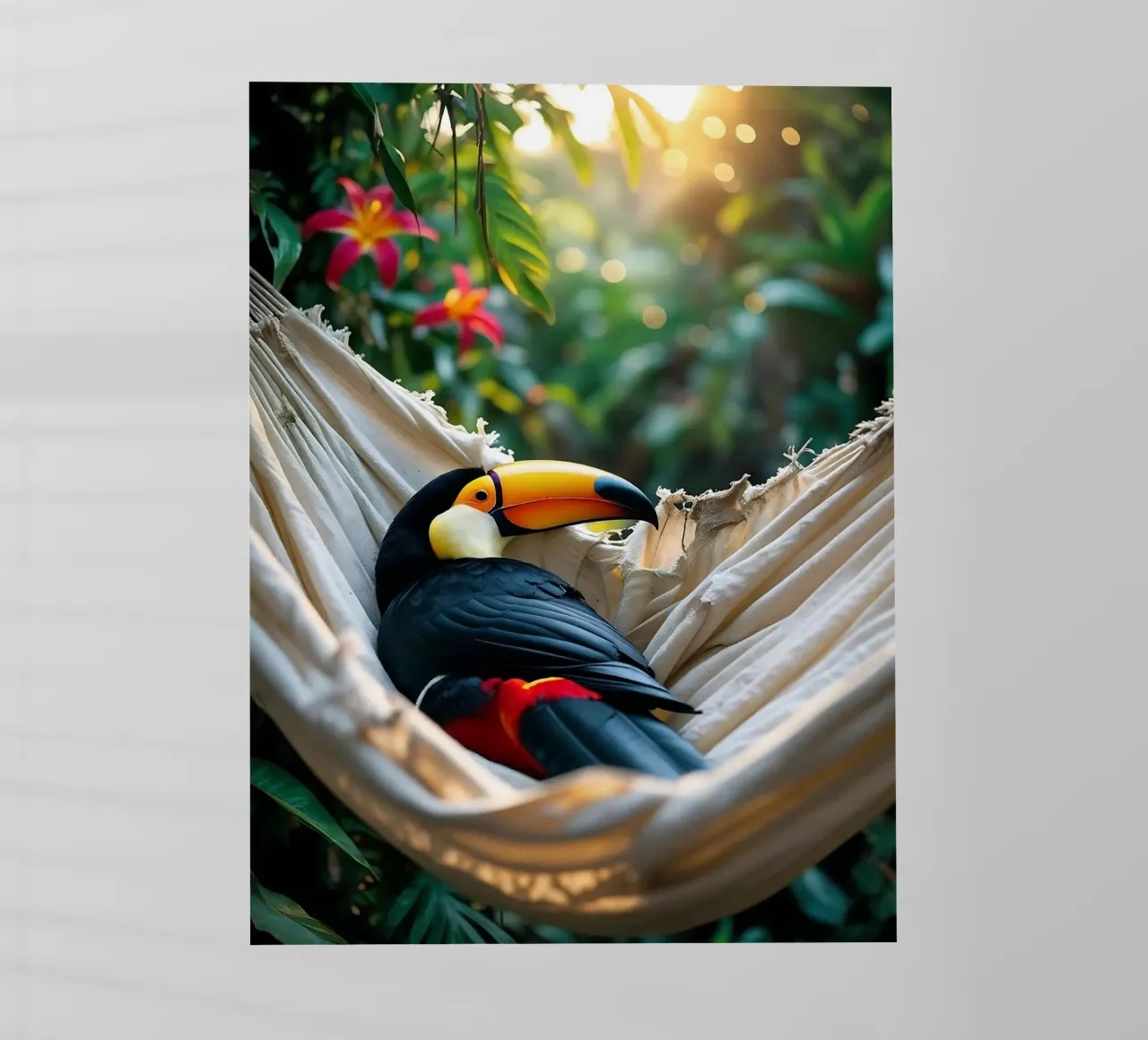 🌿🌺 Toucan | Chillin' in full swing (1) pellicola backlit da Trinkets NL Design Studio