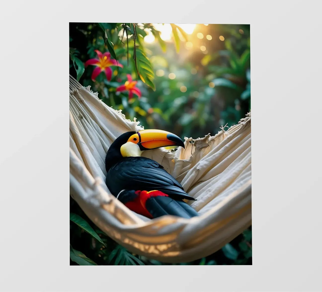 🌿🌺 Toucan | Chillin' in full swing (1) pellicola backlit da Trinkets NL Design Studio