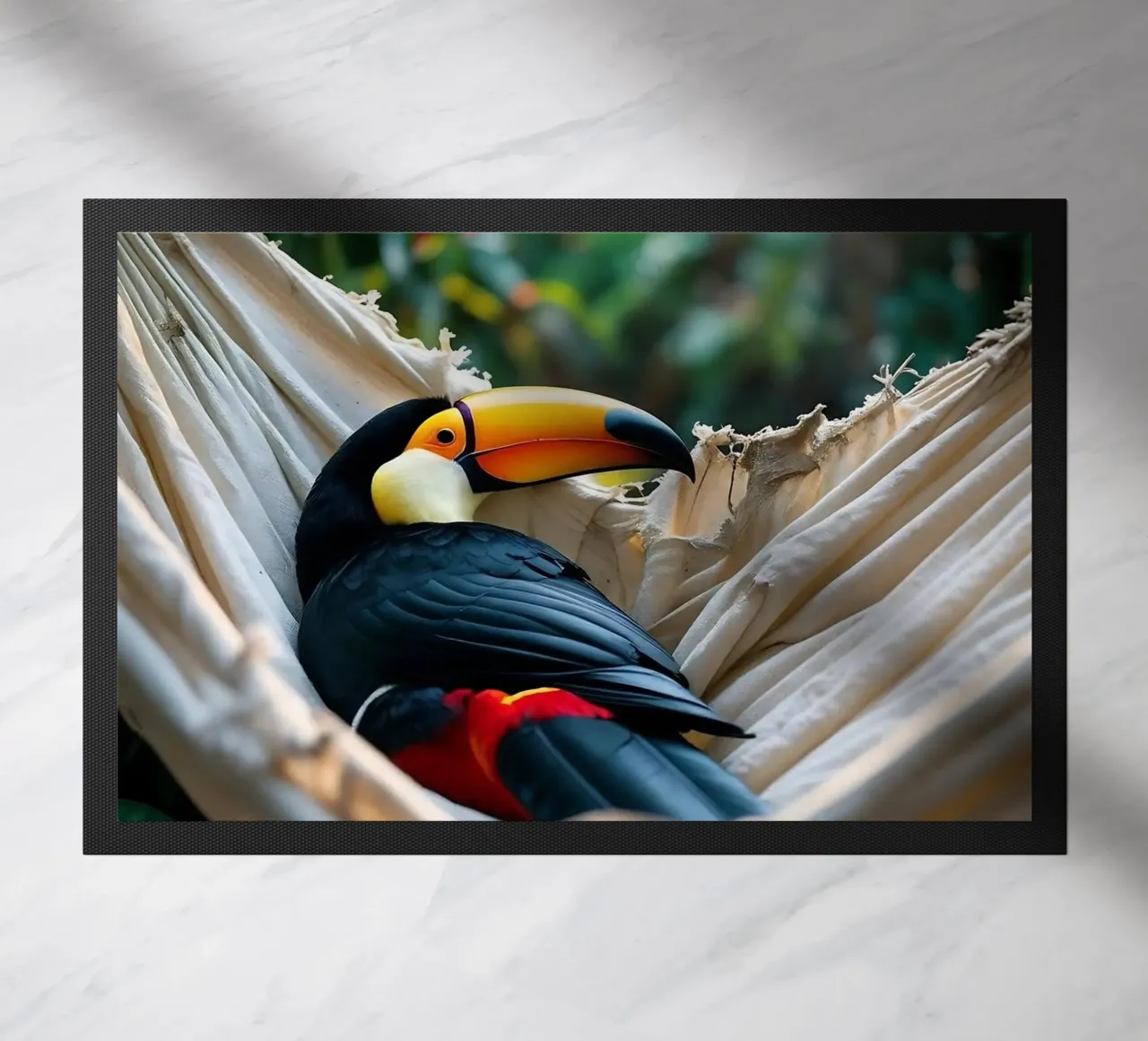 🌿🌺 Toucan | Chillin' in full swing (1) zerbino da Trinkets NL Design Studio